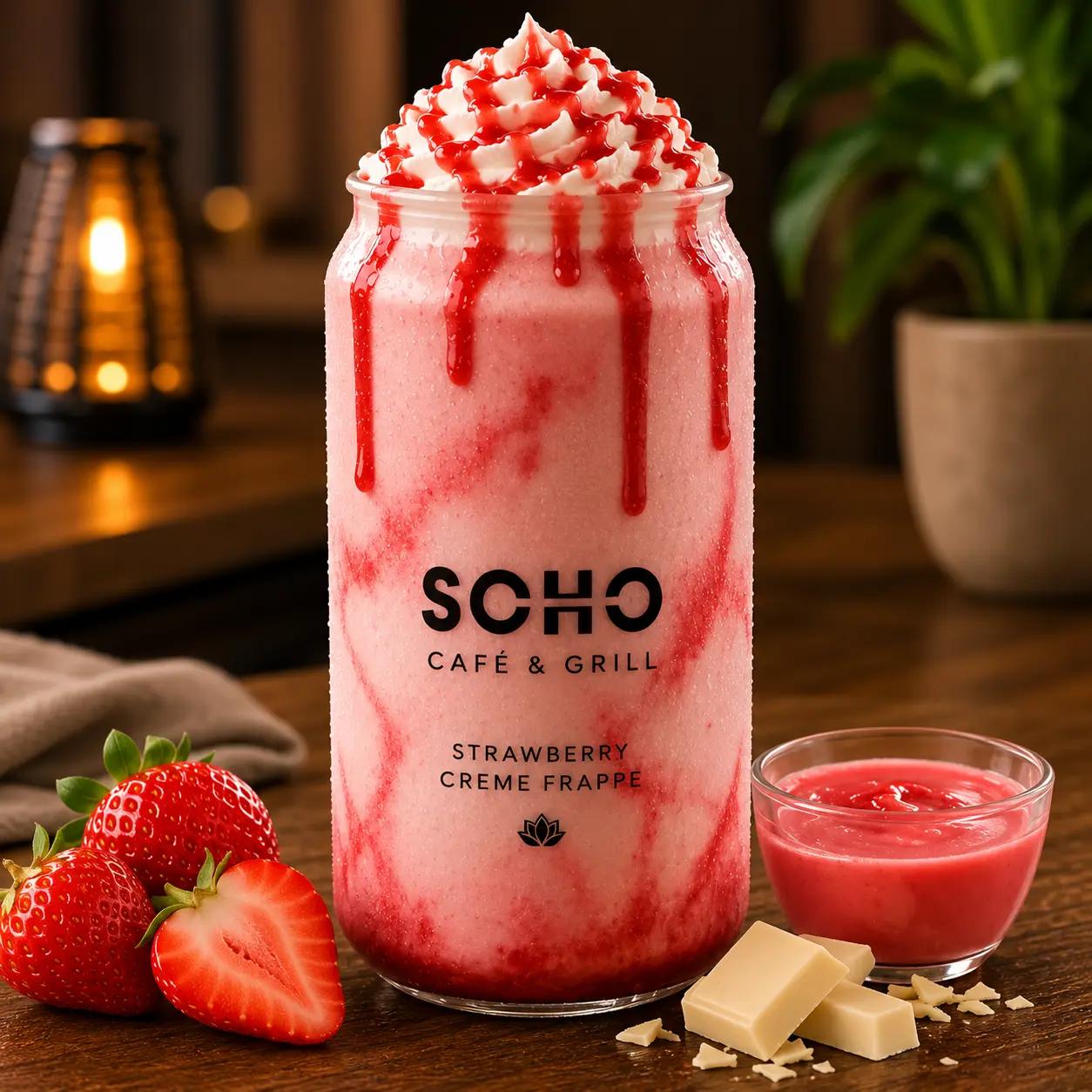 Strawberry Creme Frappe